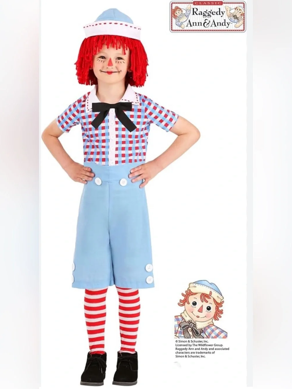 Fun Costumes Toddler Raggedy Andy Costume Andy Boys Outfit 18 months